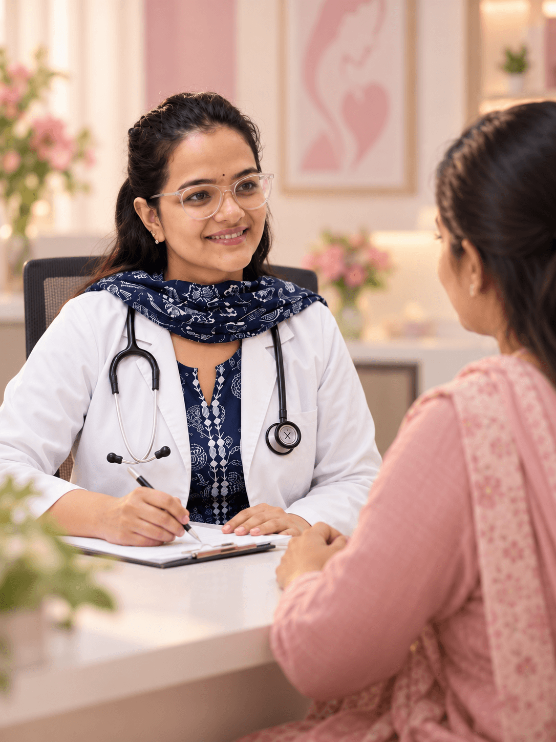 Dr. Siddhika Patil answering patient questions